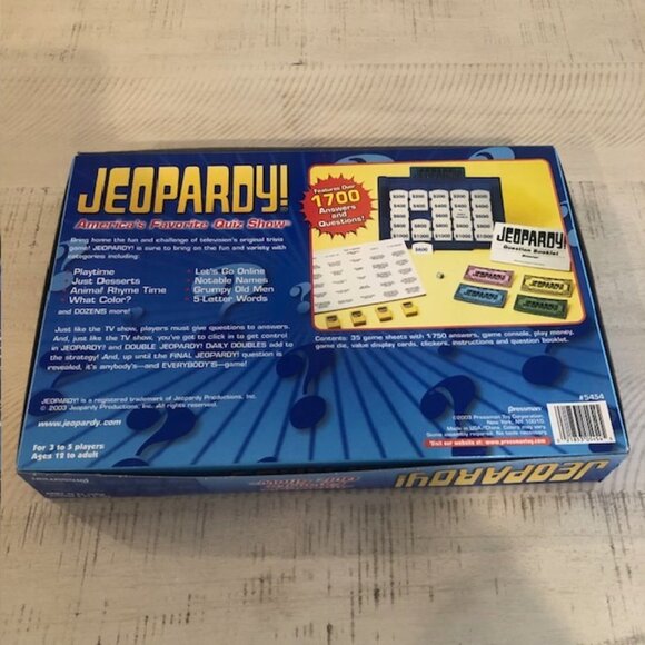 Vintage 2003 Pressman Jeopardy! America's Favorite Quiz Game - Picture 9 of 9